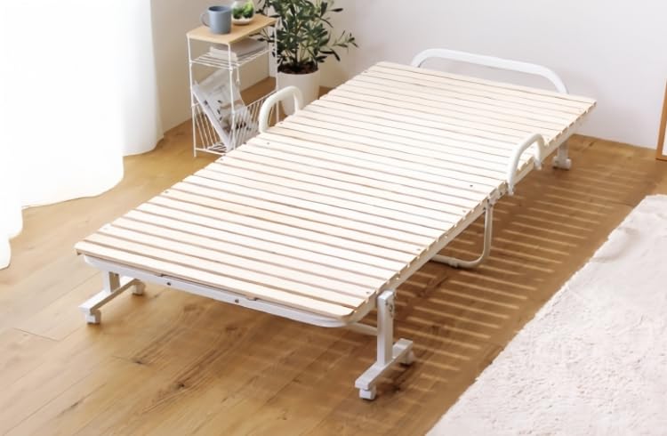 Amazon｜すのこベッド 2つ折り 折りたたみベッド 折りたたみ スノコ